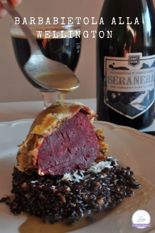 Barbabietola alla Wellington e birra Sera Nera di Eastside