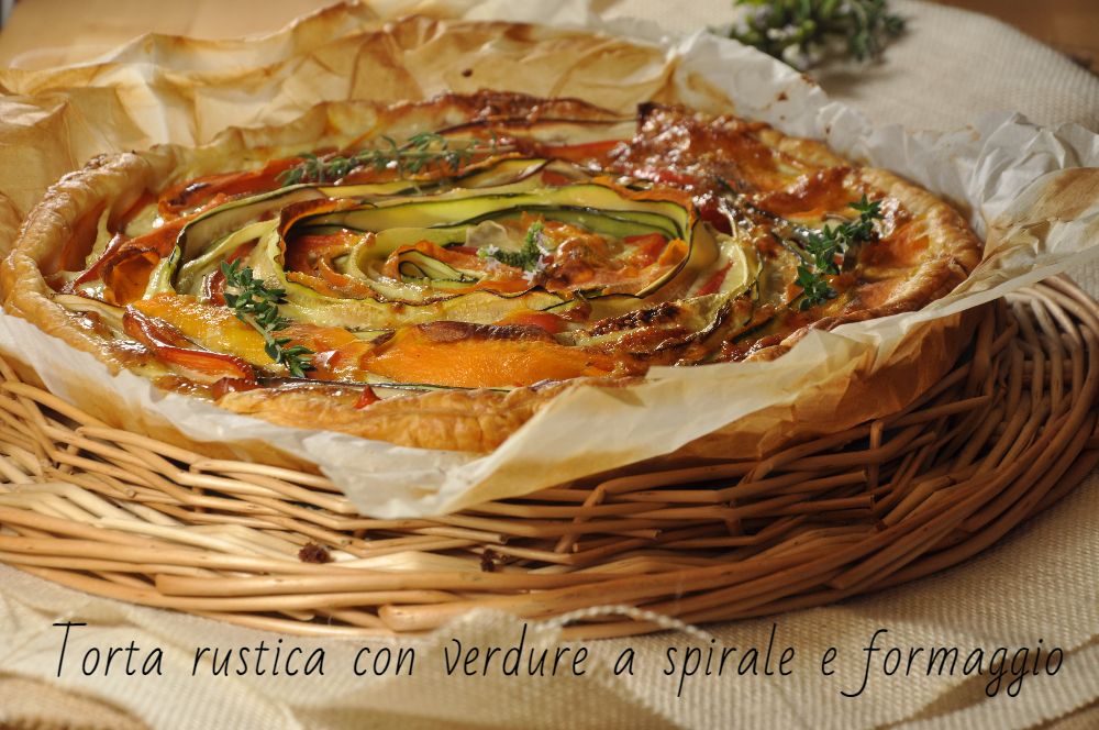 Torta rustica a spirale