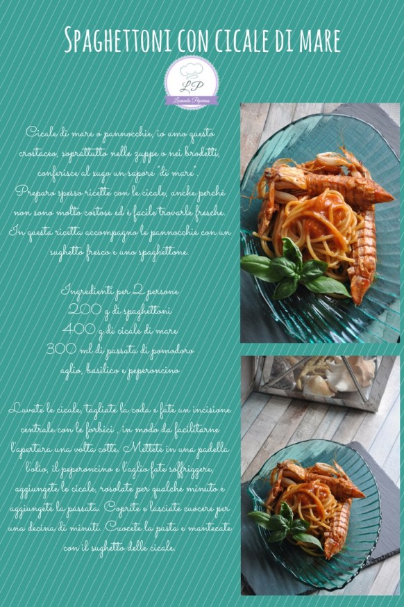 Spaghettoni con cicale di mare