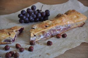 Strudel con uva fragola