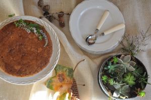 Torta al grano saraceno con confettura di ciliegie