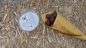 Castagne bollite e birra alle castagne