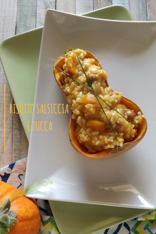 Risotto salsiccia e zucca