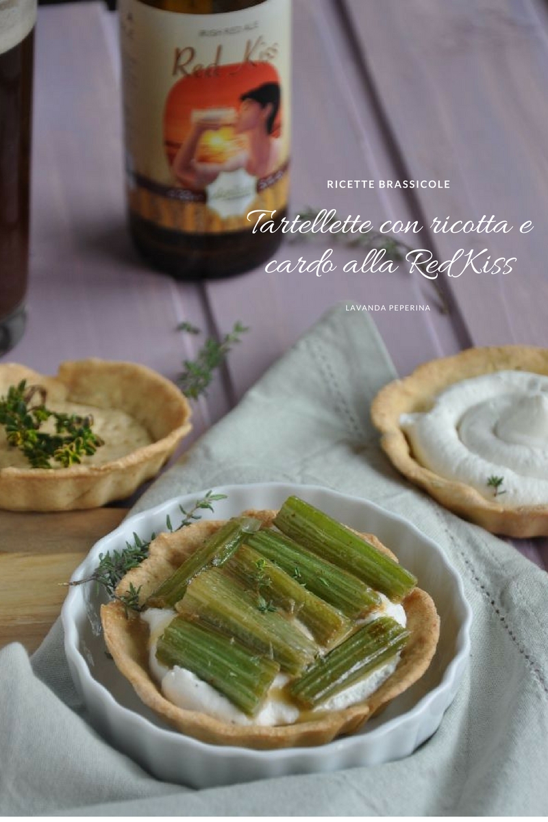 Tartellette con ricotta e cardo alla Red Kiss Agrilab