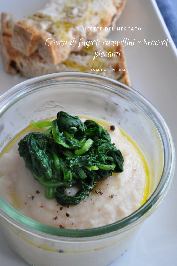 Crema di fagioli cannellini e broccoli ripassati