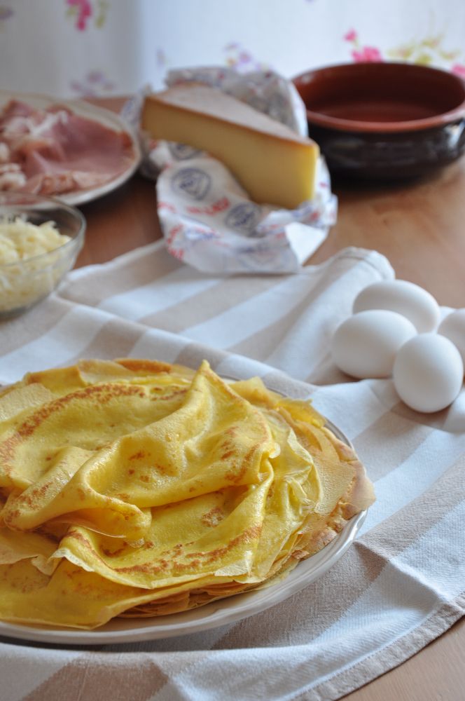 Crespelle con Fontina DOP