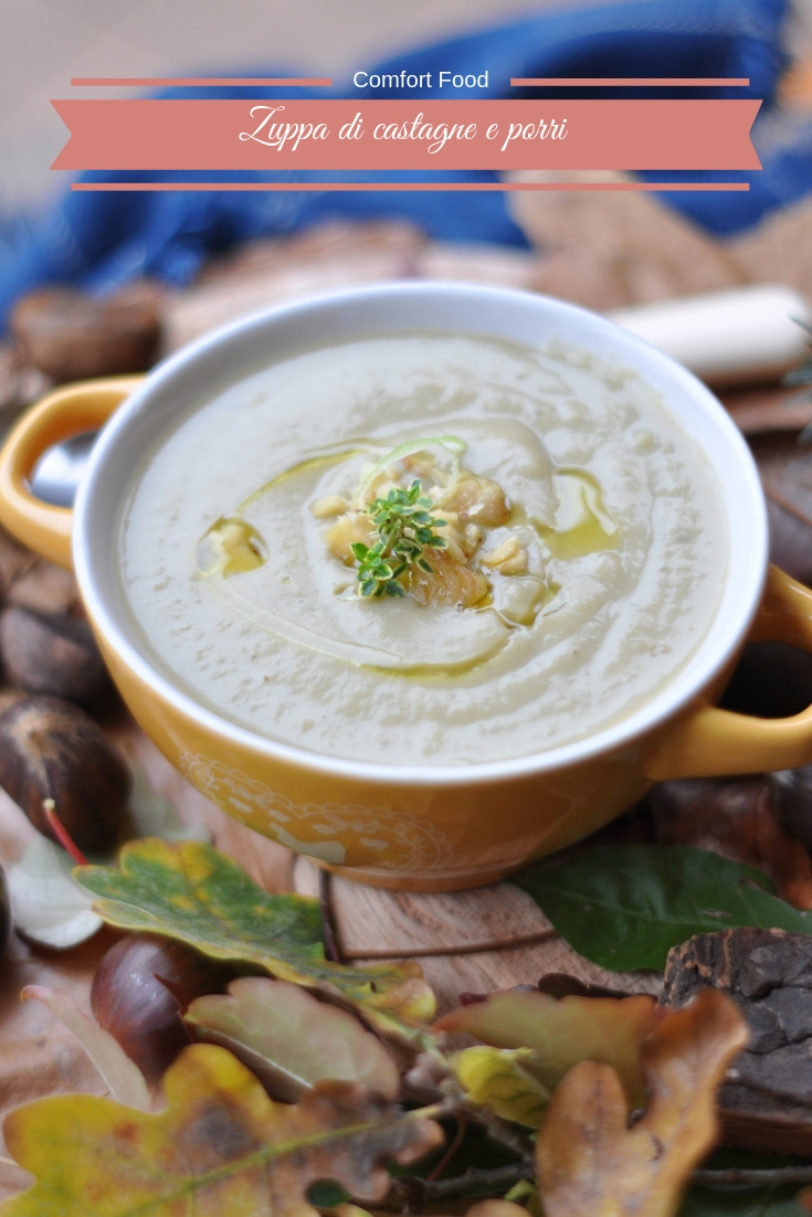 Zuppa di castagne e porri