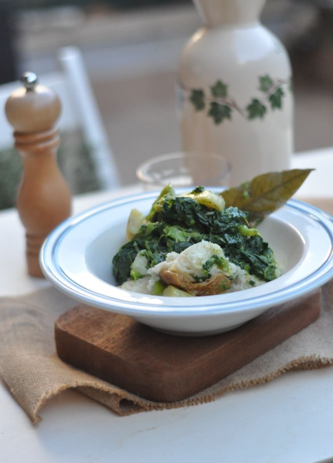 Pancotto con cime di rapa