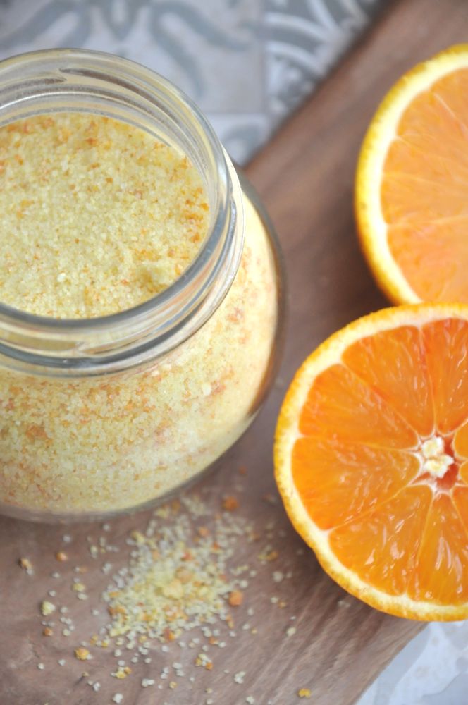 Zucchero aromatizzato all'arancia