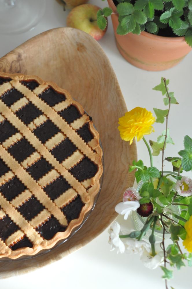 Crostata alla confettura di fragole