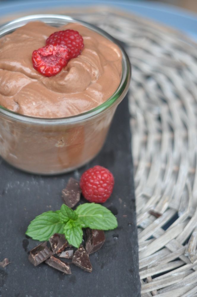 Mousse cioccolato e lamponi