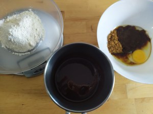 Ingredienti brownies alla ciliegia