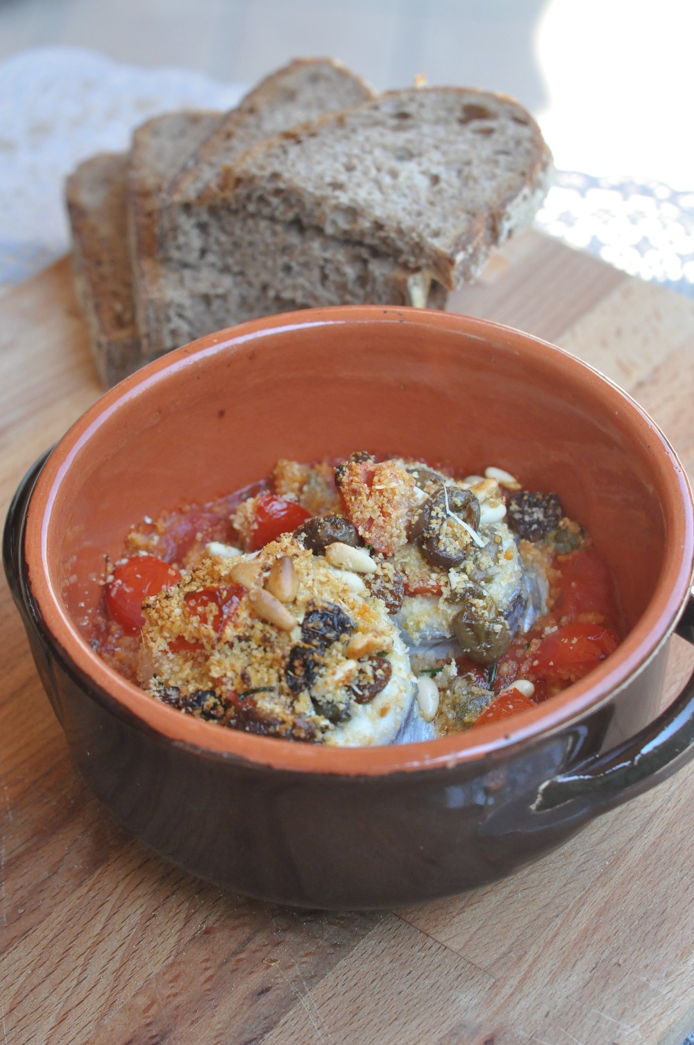 Pesce bandiera gratinato