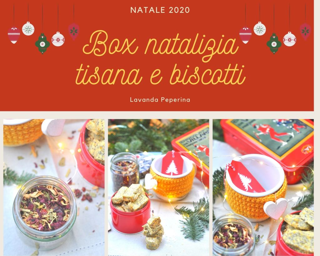 Box natalizia tisana e biscotti